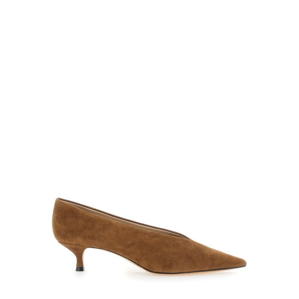 Le Monde Beryl Women Beige Pumps With Pointed Toe In Suede For Women
